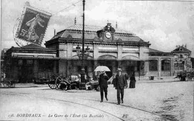 Gare disparue (source : http://www.histoires-de-bouliac.net/) 